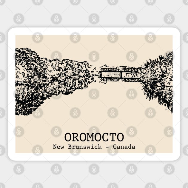 Oromocto - New Brunswick Magnet by Lakeric